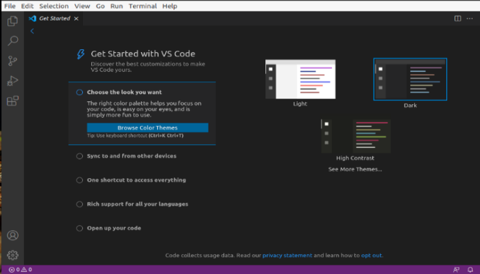 install visual studio code ubuntu 20.04 command line